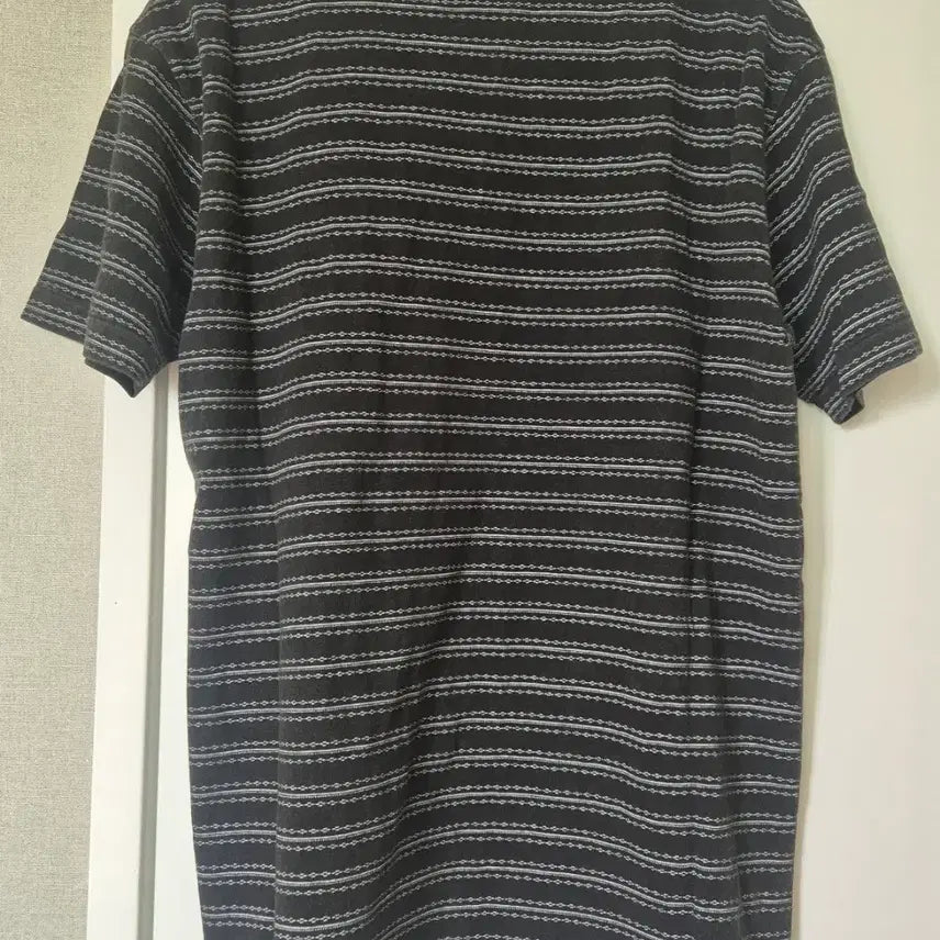 [BUNJANG] RRL Indigo Striped Jacquard T-Shirt Black Multi / RRL 인디고 스트라이프 저지 티셔츠 블랙 멀티