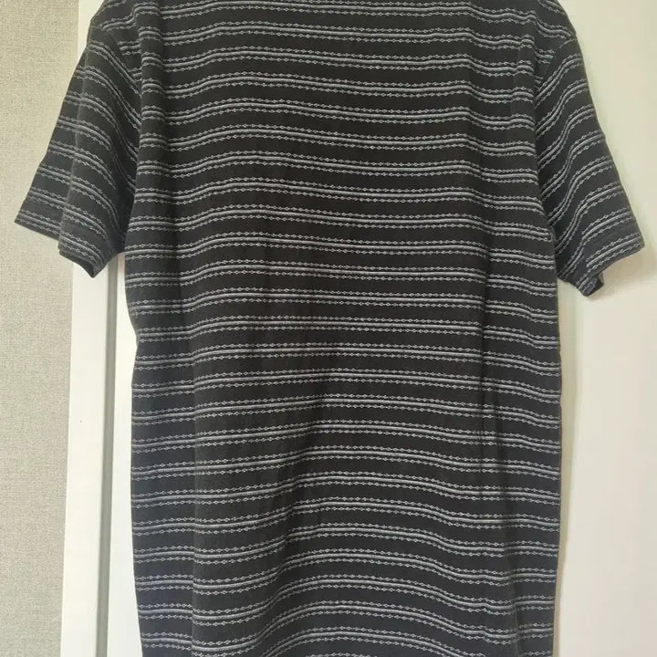 [BUNJANG] RRL Indigo Striped Jacquard T-Shirt Black Multi / RRL 인디고 스트라이프 저지 티셔츠 블랙 멀티