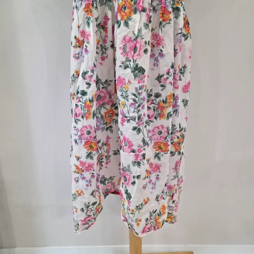 [BUNJANG] Oilily Flower Short Sleeve Long Dress S / 오일릴리 플라워 반팔 롱원피스 S