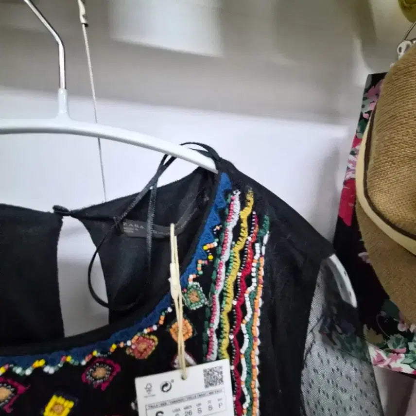 [BUNJANG] Zara Beaded Embroidered Chiffon Dress S / 자라 비즈자수 샤 원피스