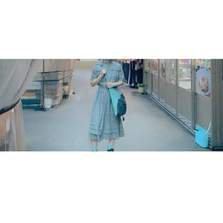 [BUNJANG] Japanese Vintage Sheer Tiered Dress / 일본빈티지 시어 티어드원피스