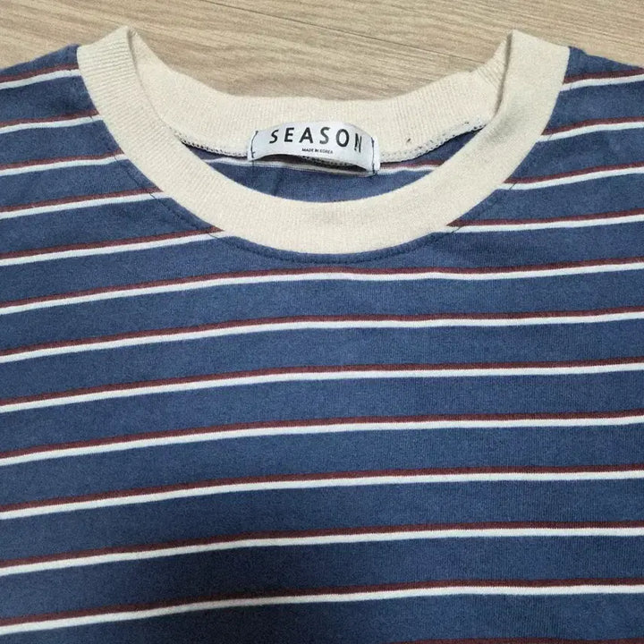 [BUNJANG] Unisex Striped Short-Sleeve T-Shirt / 줄무늬 티셔츠(남.여공용)