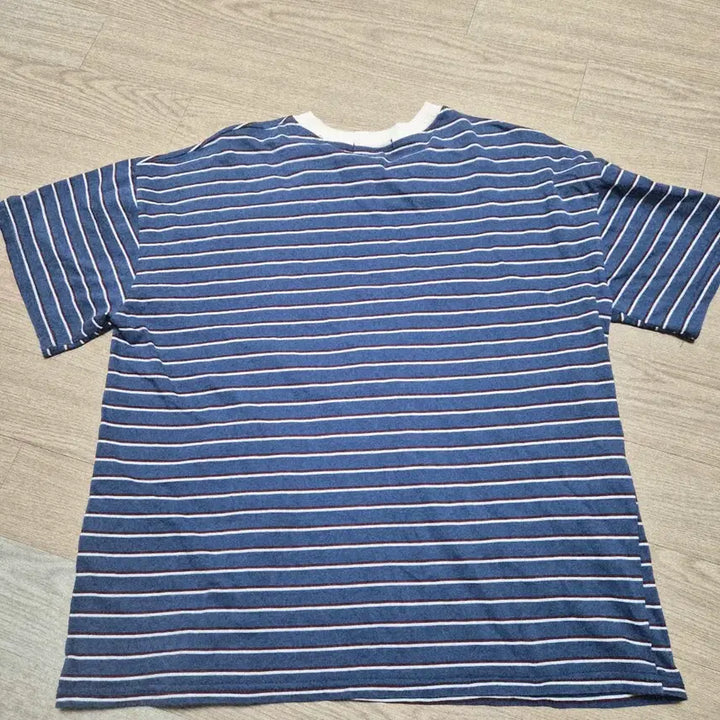 [BUNJANG] Unisex Striped Short-Sleeve T-Shirt / 줄무늬 티셔츠(남.여공용)