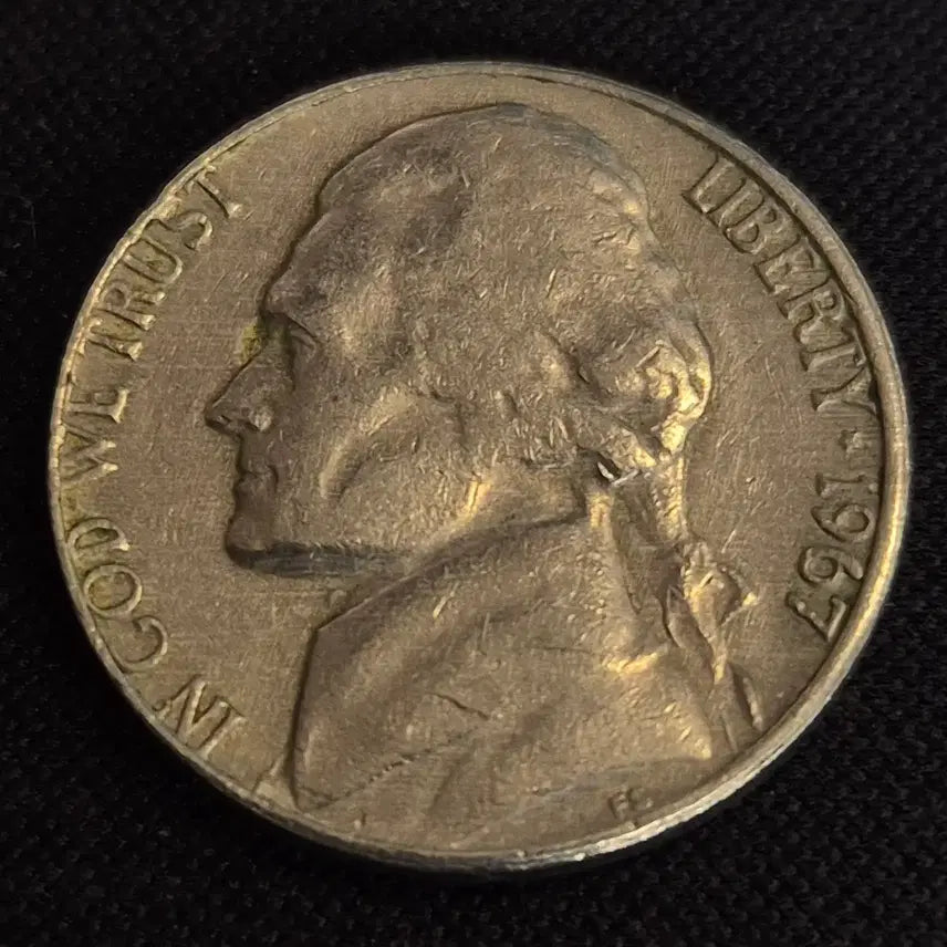 [BUNJANG] 1967 United States 5 Cent Coin / 1967년 미국 5센트 동전 [EP. 2809]