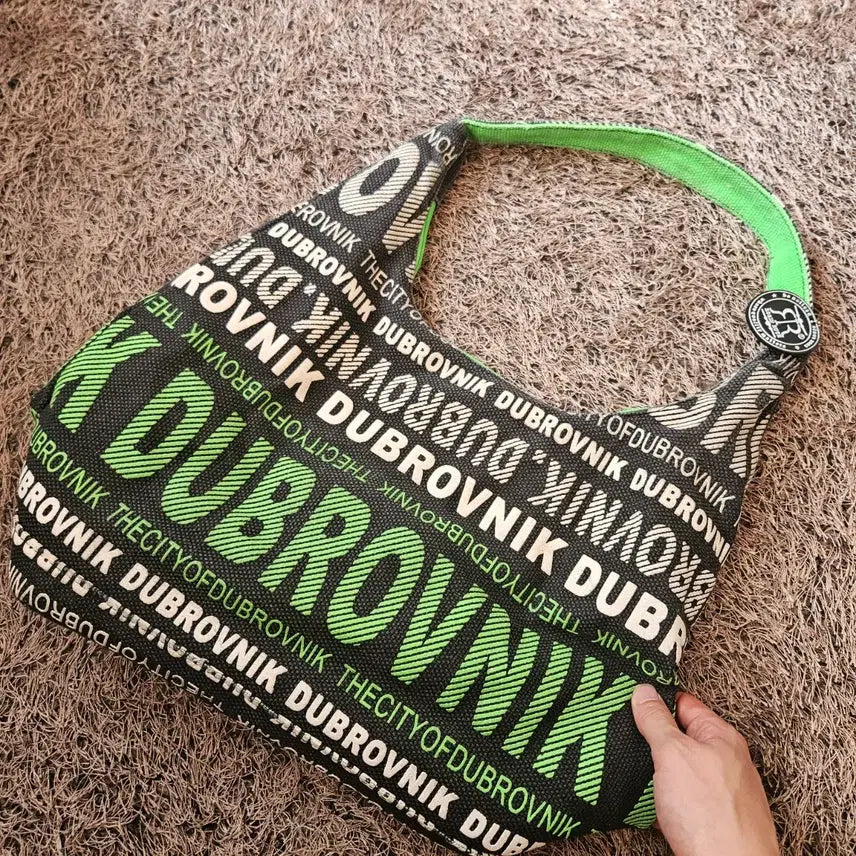 [BUNJANG] Robin Ruth Rotterdam Julia Large Hobo Bag Green Black / 로빈루스(Robin Ruth) 빈티지 로테르담 줄리아 라지 호보백