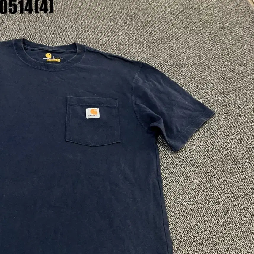[BUNJANG] Carhartt Pocket T-Shirt Navy / 칼하트 포켓 반팔티 네이비