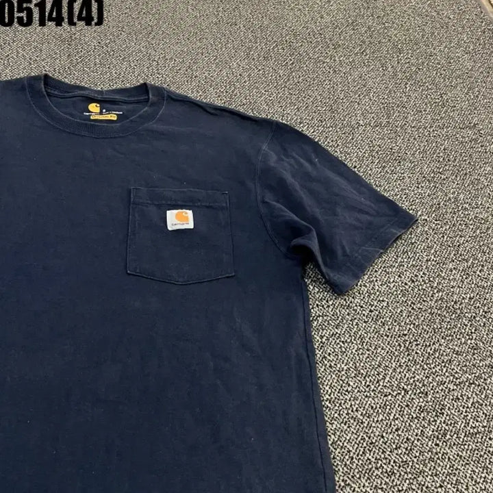 [BUNJANG] Carhartt Pocket T-Shirt Navy / 칼하트 포켓 반팔티 네이비