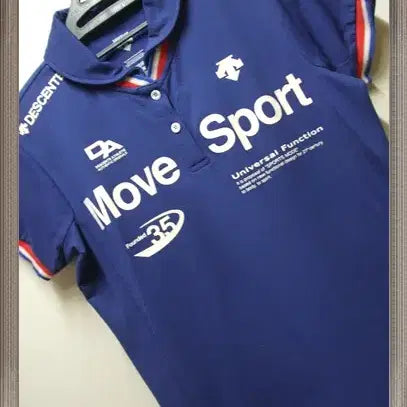 [BUNJANG] Descente MOVE SPORT Multi-Logo Polo Shirt / 데상트 MOVE SPORT 멀티로고