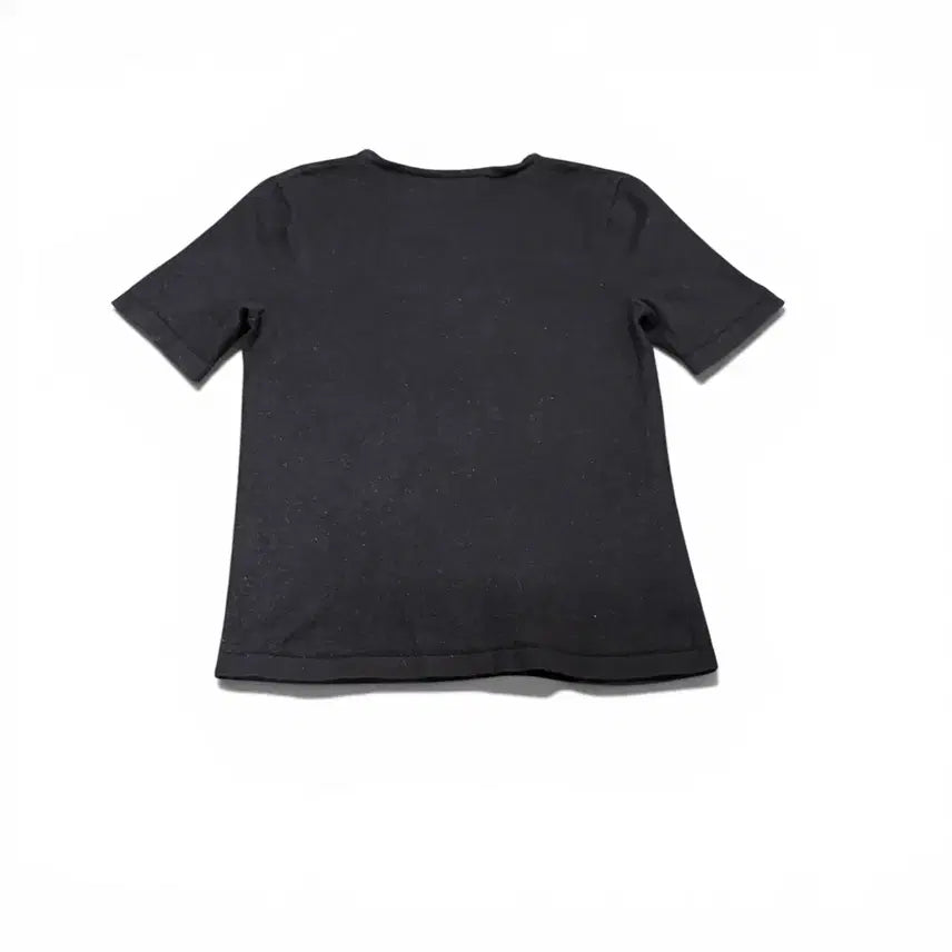 [BUNJANG] Chanel Uniform Black Short Sleeve Knit - Women&