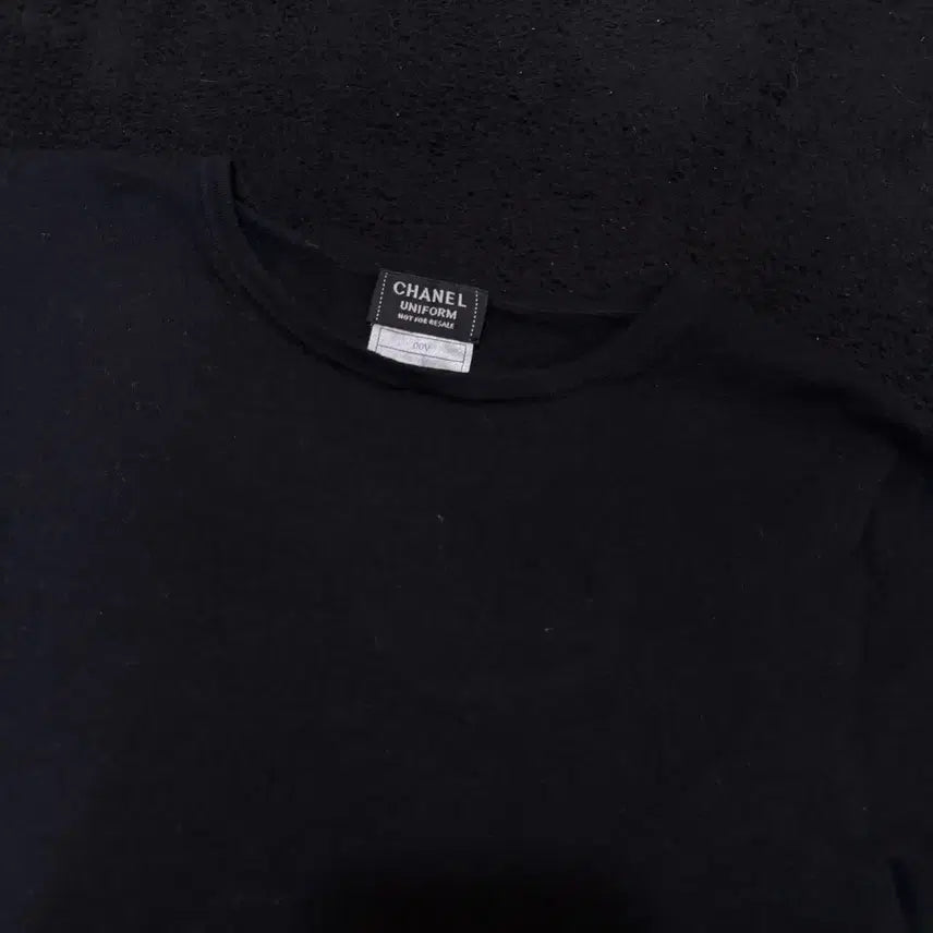 [BUNJANG] Chanel Uniform Black Short Sleeve Knit - Women&