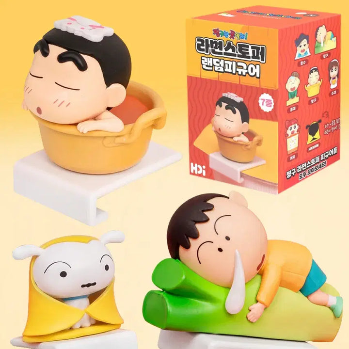 [BUNJANG] Crayon Shin-chan Ramen Stopper Figure Random Hidden Shiro / 짱구 라면스토퍼 피규어 히든 흰둥이