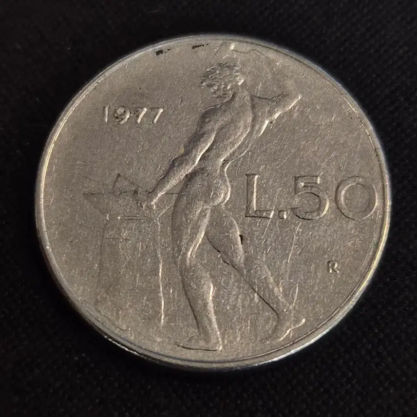 [BUNJANG] 1977 Italian 50 Lire Coin / 1977년 이탈리아 50리라 동전 [EP. 2810]