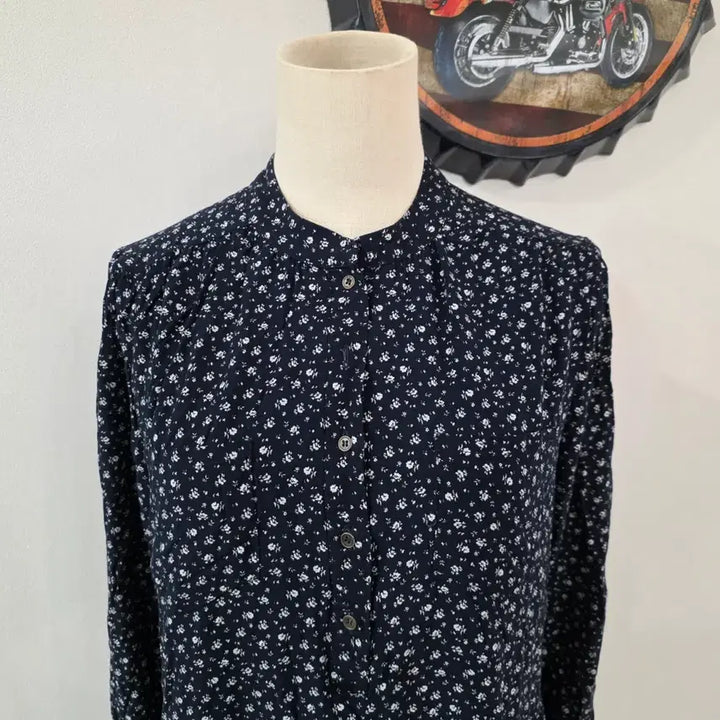 [BUNJANG] Le Shop Floral Long Dress Navy / 르샵 잔꽃무늬 롱 원피스 네이비