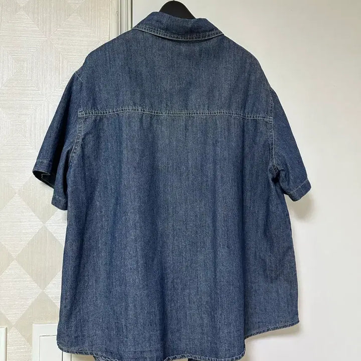 [BUNJANG] Denim Short Sleeve Shirt / 청 반팔셔츠