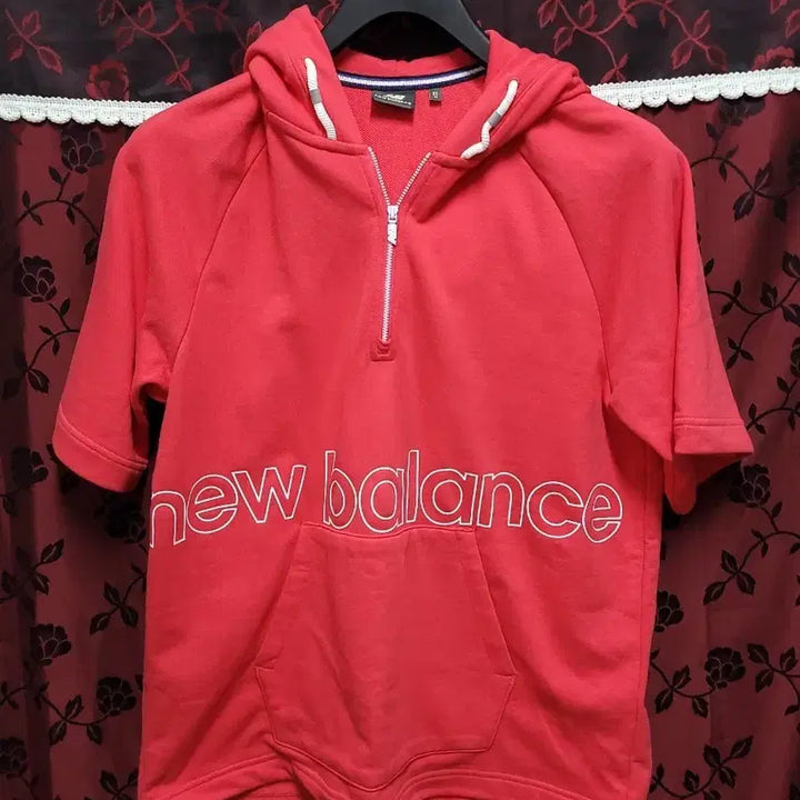 [BUNJANG] New Balance Short Sleeve Hoodie Pink / 뉴발란스 반팔 후드티 핑크