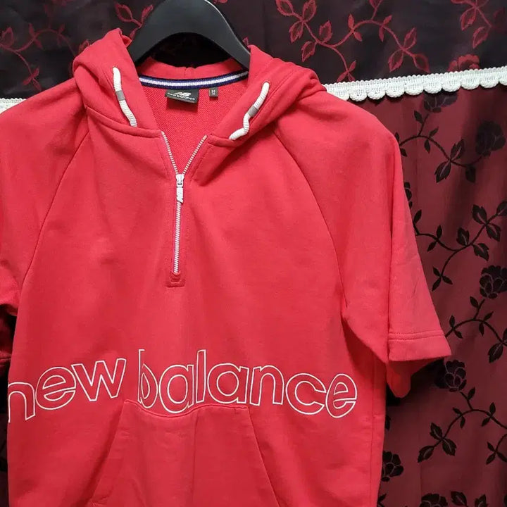 [BUNJANG] New Balance Short Sleeve Hoodie Pink / 뉴발란스 반팔 후드티 핑크