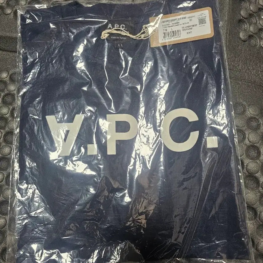 [BUNJANG] A.P.C. Logo T-Shirt Navy L / A.P.C. 로고 티셔츠 네이비 새상품L