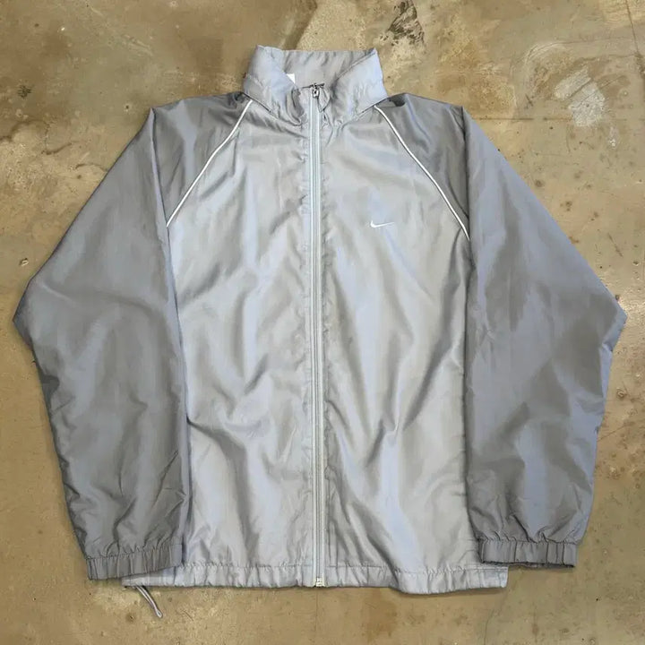 [BUNJANG] Nike Grey Windbreaker Jacket L / L 나이키 그레이 바람막이