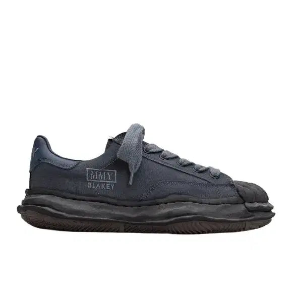 [BUNJANG] Maison Mihara Yasuhiro Blakey OG Sole Canvas Over Dyed Low-top Sneakers Black / 미하라 야스히로 블레이키 블랙 블랙  ( EU42 + 새상품 )