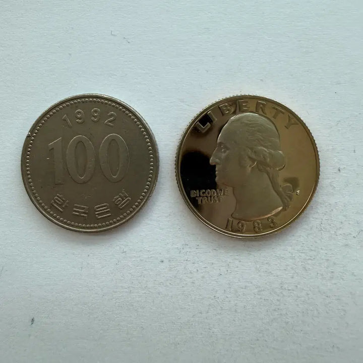 [BUNJANG] 1983 US Quarter Dollar Proof Coin / [미사용] 1983년 미국 쿼터달러 프루프 동전 S2950