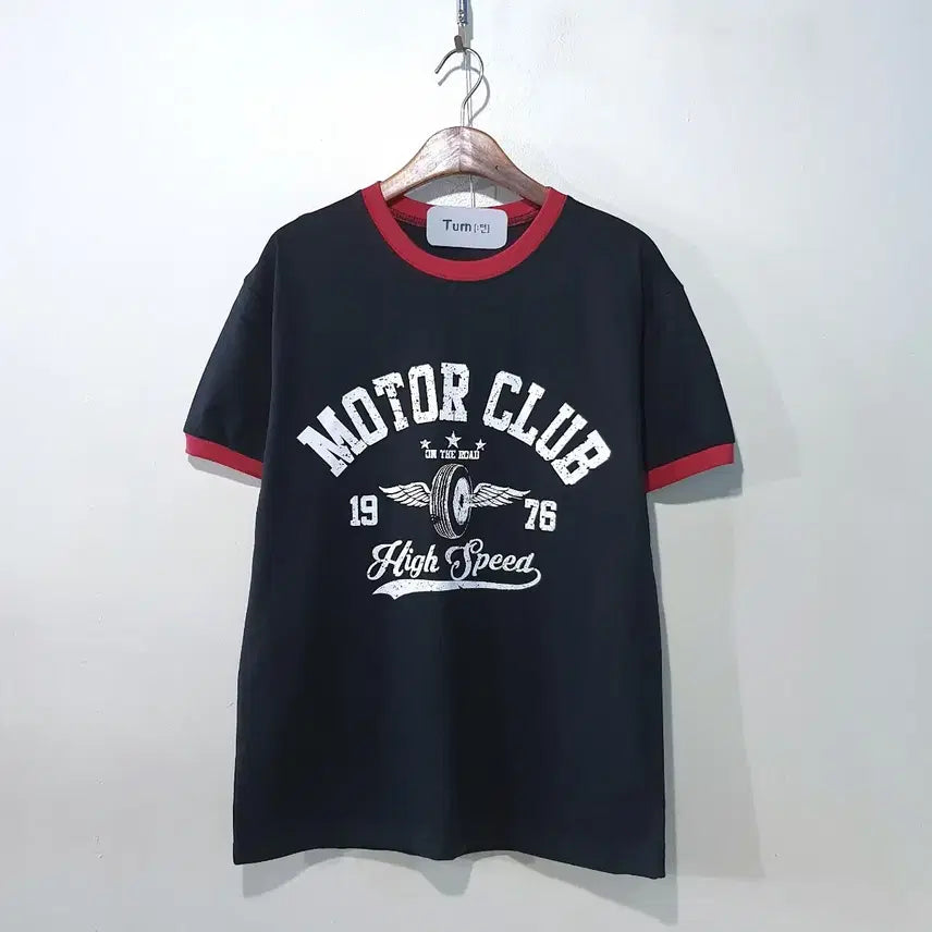 [BUNJANG] Cool Cotton Moto Club Ringer T-Shirt / SS신상) 쿨 코튼 모토클럽 링거 반팔티 3color