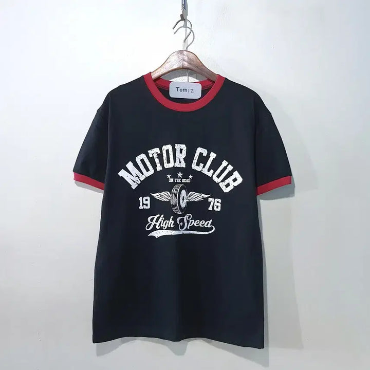 [BUNJANG] Cool Cotton Moto Club Ringer T-Shirt / SS신상) 쿨 코튼 모토클럽 링거 반팔티 3color