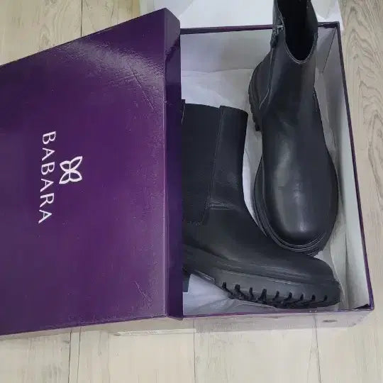 [BUNJANG] Barbara Genuine Leather Chelsea Ankle Boots BBE832BK / 바바라 소가죽 첼시 앵클부츠 BBE832BK