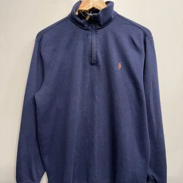 [BUNJANG] Polo Ralph Lauren Half-Zip Cotton Knit Sweater XL Navy / XL 폴로 랄프 로렌 하프집업 코튼 니트 네이비