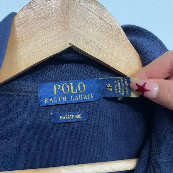 [BUNJANG] Polo Ralph Lauren Half-Zip Cotton Knit Sweater XL Navy / XL 폴로 랄프 로렌 하프집업 코튼 니트 네이비