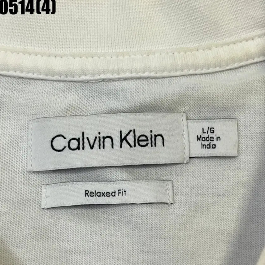 [BUNJANG] Calvin Klein CK Logo White T-Shirt / 캘빈클라인 CK 로고 흰색 반팔티