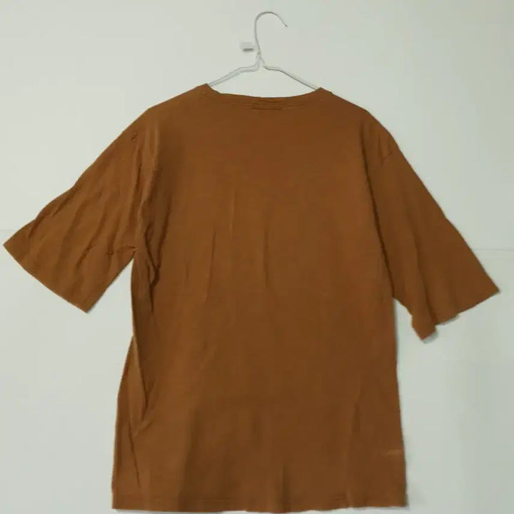 [BUNJANG] Layered Brown Short-Sleeve Fashion T-Shirt / 레이어드 브라운 반팔 패션  티셔츠 ㅡ0357