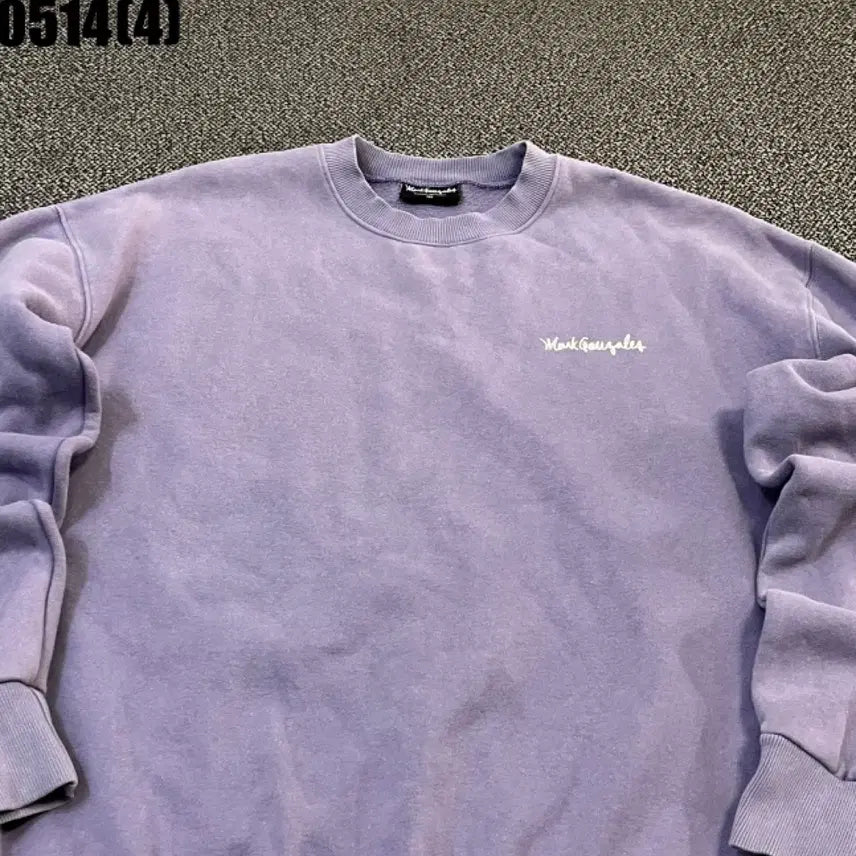 [BUNJANG] Mark Gonzales Purple Sweatshirt T-shirt / 마크 곤잘레스 퍼플 맨투맨 티셔츠