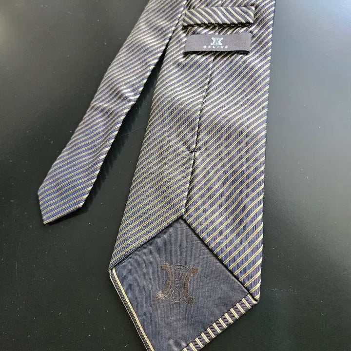 [BUNJANG] Celine 100% Silk Striped Necktie / 셀린느 실크 100  넥타이