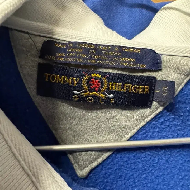 [BUNJANG] Tommy Hilfiger Golf Blue Polo T-Shirt L / 타미힐피거 골프 블루 카라 티셔츠 L