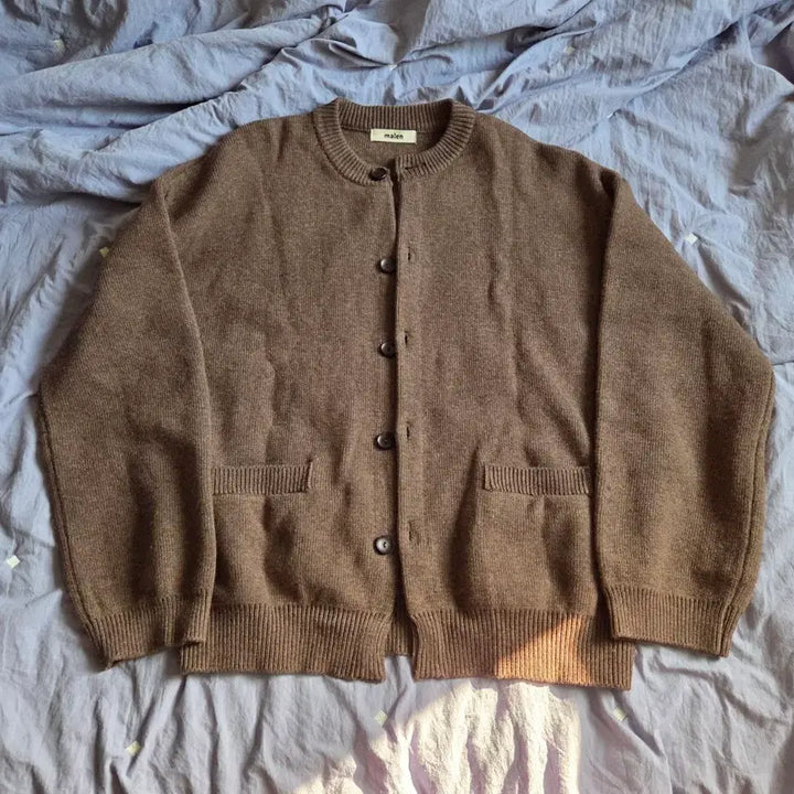 [BUNJANG] Malen Wool Cashmere Knit Cardigan Brown / malen 말렌 울 캐시미어 니트 가디건 브라운 1