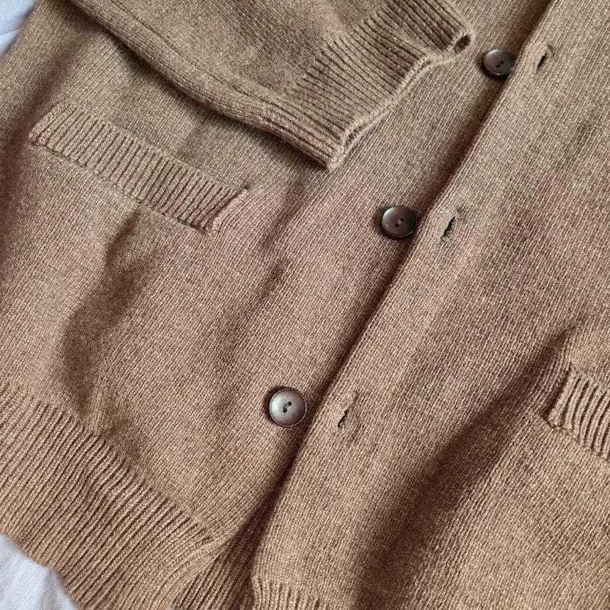 [BUNJANG] Malen Wool Cashmere Knit Cardigan Brown / malen 말렌 울 캐시미어 니트 가디건 브라운 1