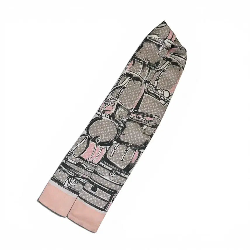 [BUNJANG] Louis Vuitton Pink Twilly Bandana Petit Scarf Silk / OS 루이비통 분홍 트윌리 방도 쁘띠 스카프