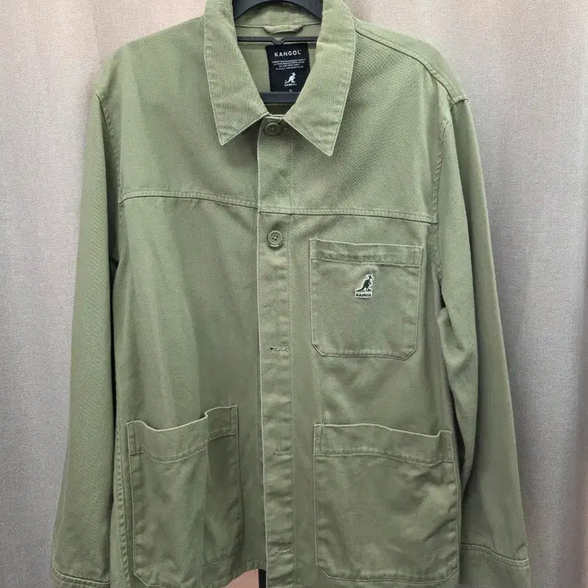 [BUNJANG] Kangol Olive Green Work Jacket XL / 캉골 워크 자켓 올리브 그린