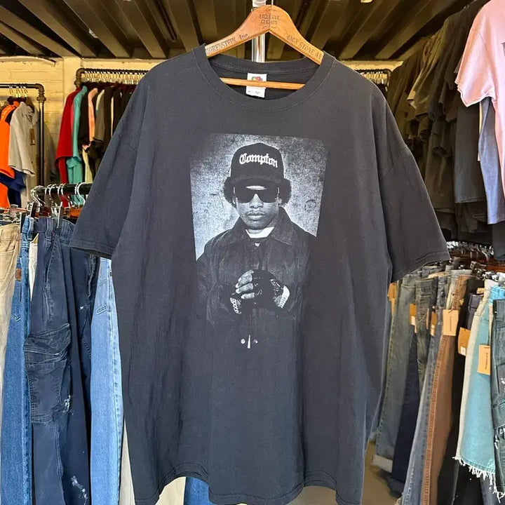 [BUNJANG] Eazy-E Rapper Printed Vintage T-Shirt / [105]이지 이 Eazy E 래퍼 프린팅 티셔츠