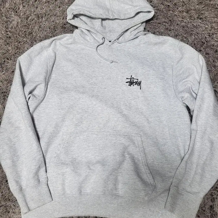 [SOLD OUT] 스투시 베이직 후드티 그레이 L