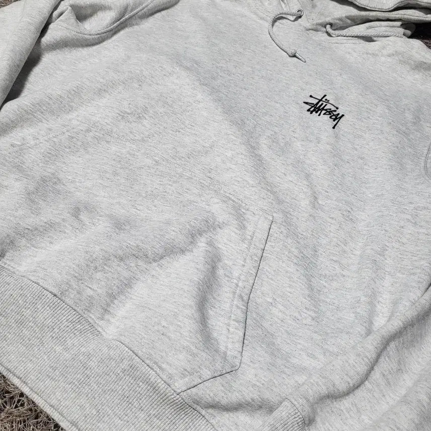 [SOLD OUT] 스투시 베이직 후드티 그레이 L