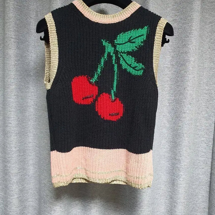 [BUNJANG] Red Valentino Layered Sleeveless Knit Top - Size S / 레드발렌티노 레이어드 민소매 시원한 니트 s