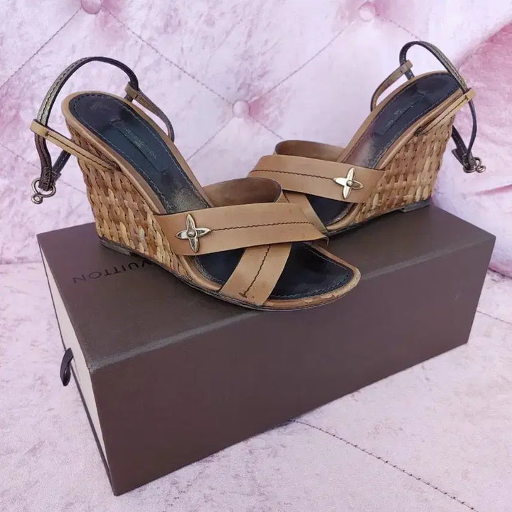 [BUNJANG] Louis Vuitton Wedge Heel Sandals / 정품- 루이비통 웨지힐 샌들