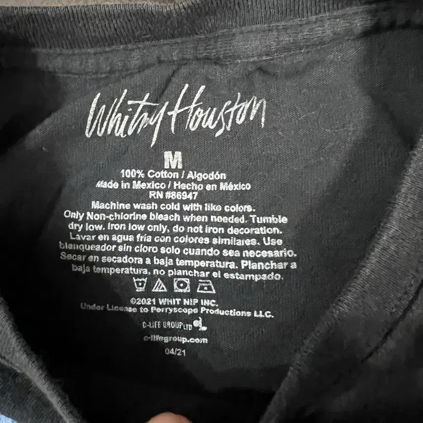 [BUNJANG] USA Whitney Houston Official T-Shirt / Usa 휘트니휴스턴 공식 반팔