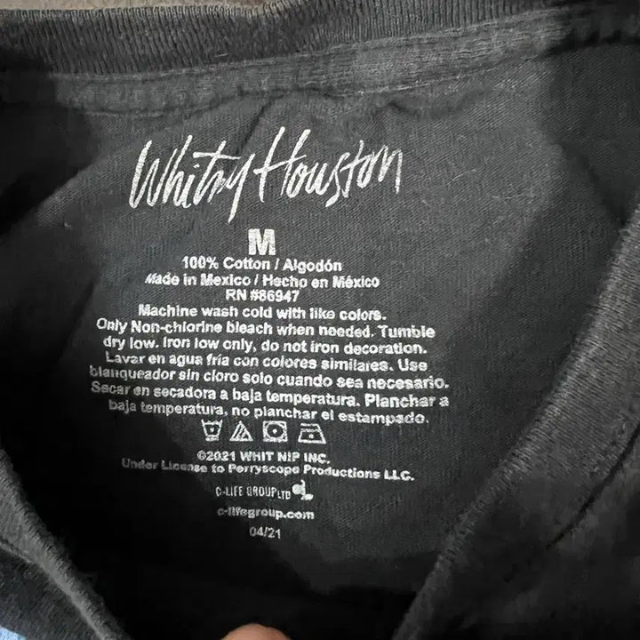 [BUNJANG] USA Whitney Houston Official T-Shirt / Usa 휘트니휴스턴 공식 반팔