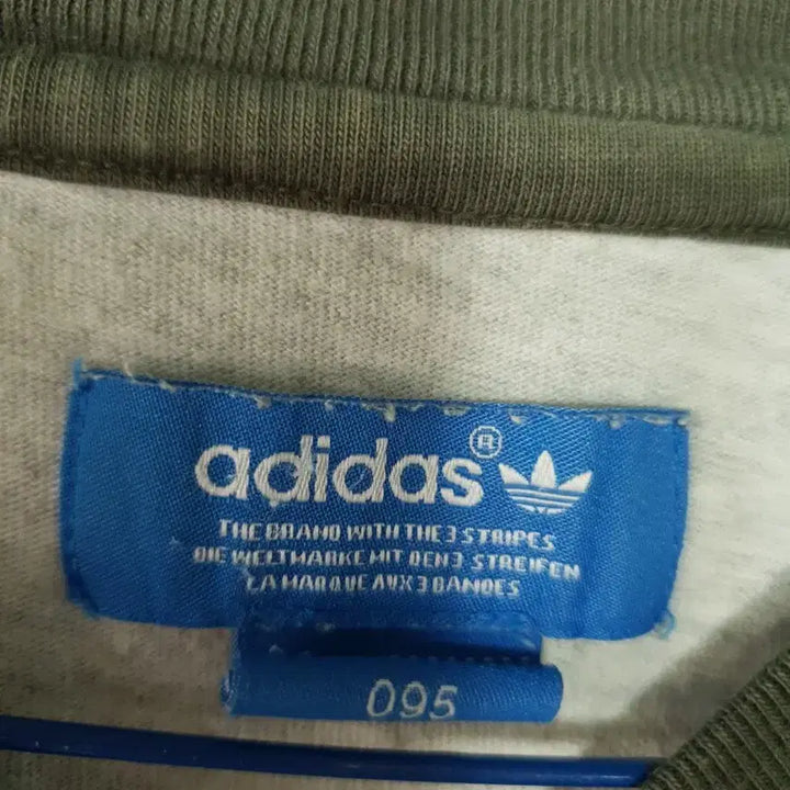 [BUNJANG] Adidas Charcoal/Gray Colorblock Short-Sleeve T-Shirt / 아디다스 챠콜/회색 반팔 배색 티셔츠 ㅡ0356