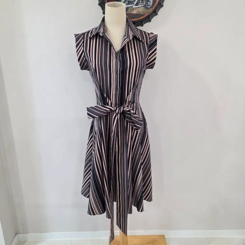 [BUNJANG] EGOIST Striped Shirt Dress Size 55 / 에고이스트 EGOIST 스크라이프 셔츠형 원피스 55