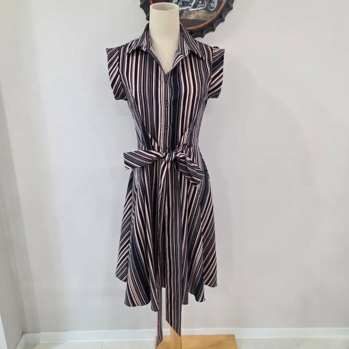 [BUNJANG] EGOIST Striped Shirt Dress Size 55 / 에고이스트 EGOIST 스크라이프 셔츠형 원피스 55