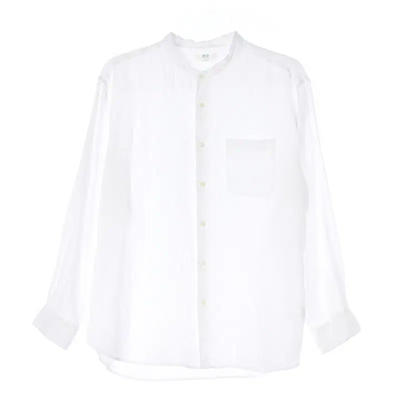 [BUNJANG] Uniqlo White Linen Shirt Men&