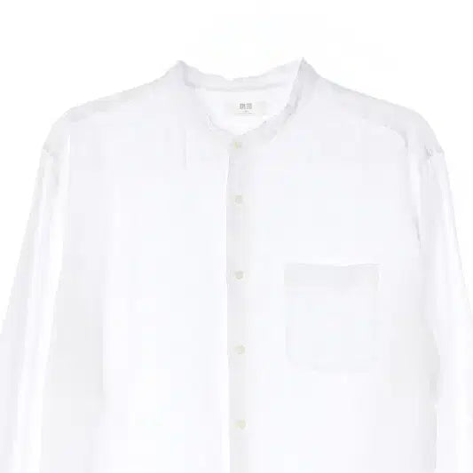 [BUNJANG] Uniqlo White Linen Shirt Men&